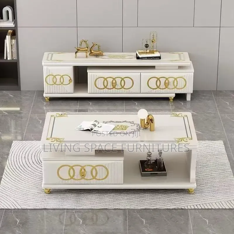 Adjustable TV Stand With Center Table