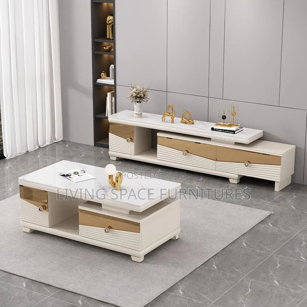 Adjustable TV Stand With Center Table