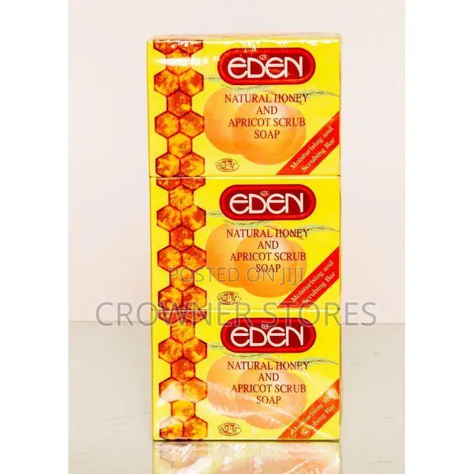 Eden Natural Honey Apricot Soap - 150G (3 Pack)