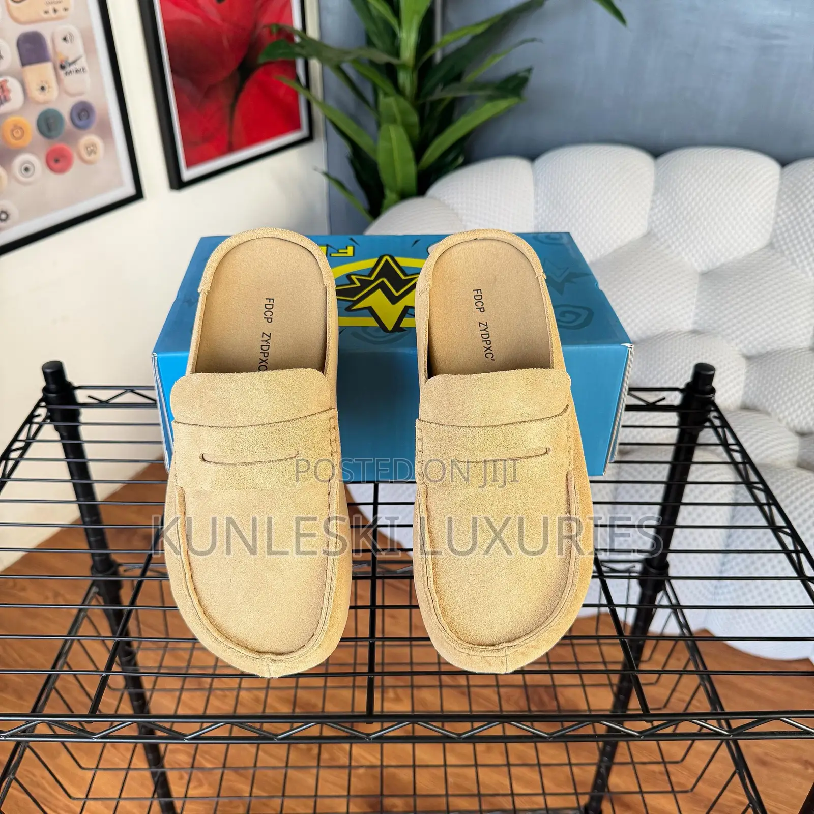 Original the Naple Wrapped Oil Leather Clogs