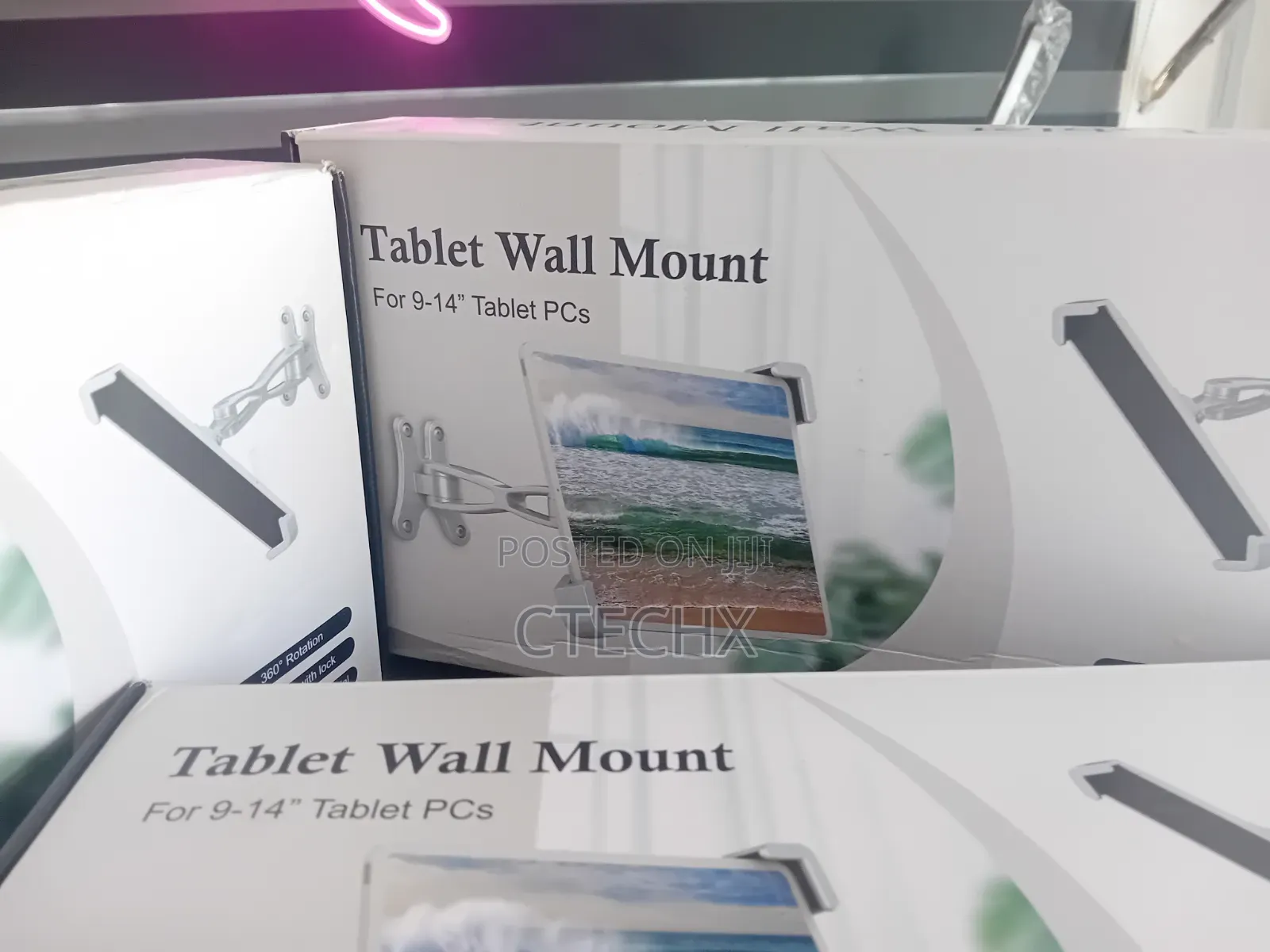 Woleyi Anti-Theft Tablet Wall Mount With Security Lock and Key- 7-14"