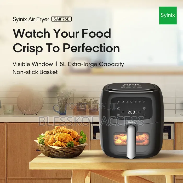 Syinix 8L Digital Hot Air Circulation Air Fryer (SAIF75E)