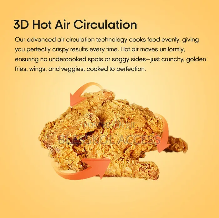 Syinix 8L Digital Hot Air Circulation Air Fryer (SAIF75E)