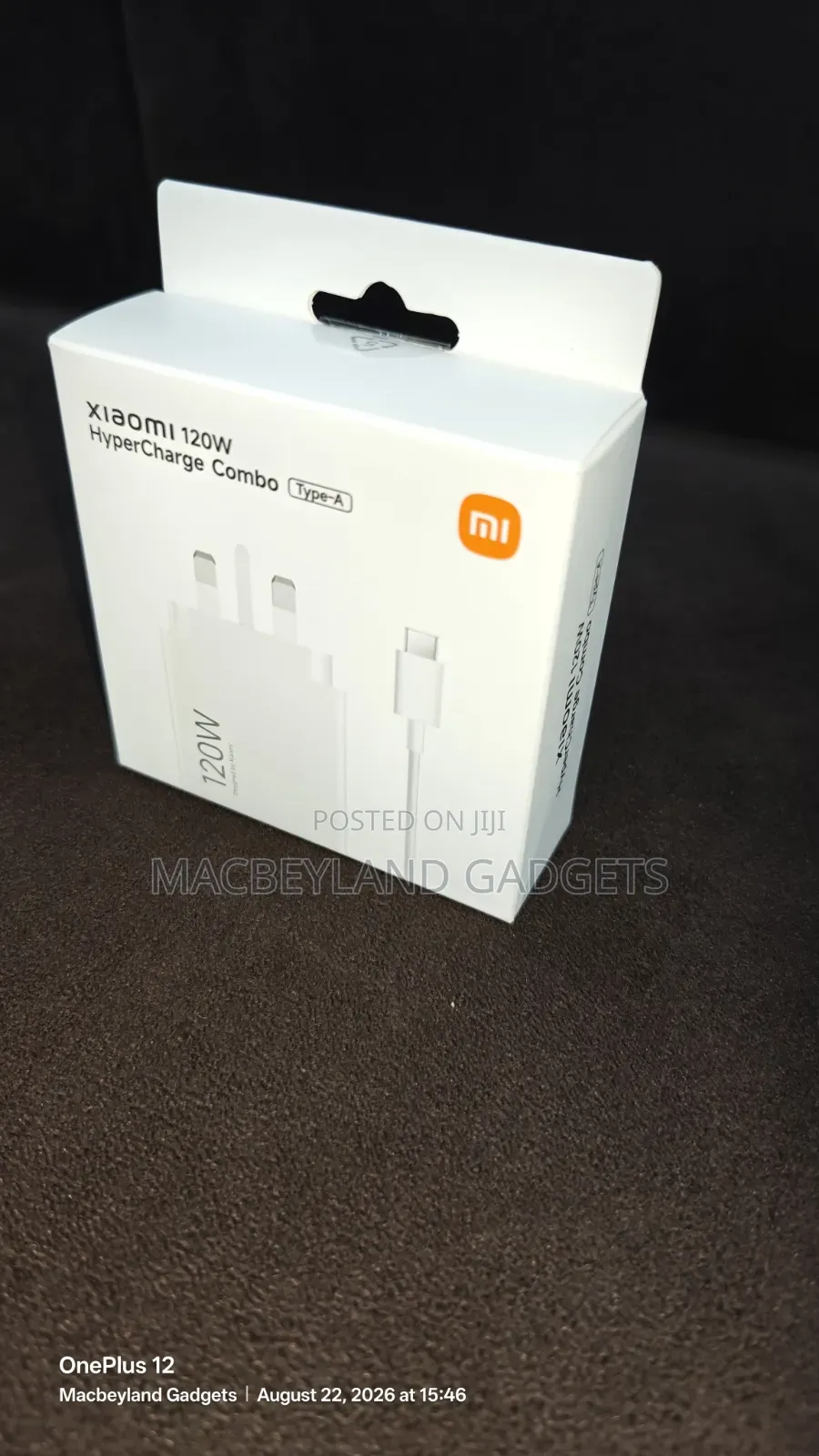 Original Xiaomi 120 Watts Charger, Uk 3 Pin, Brand New Sealed