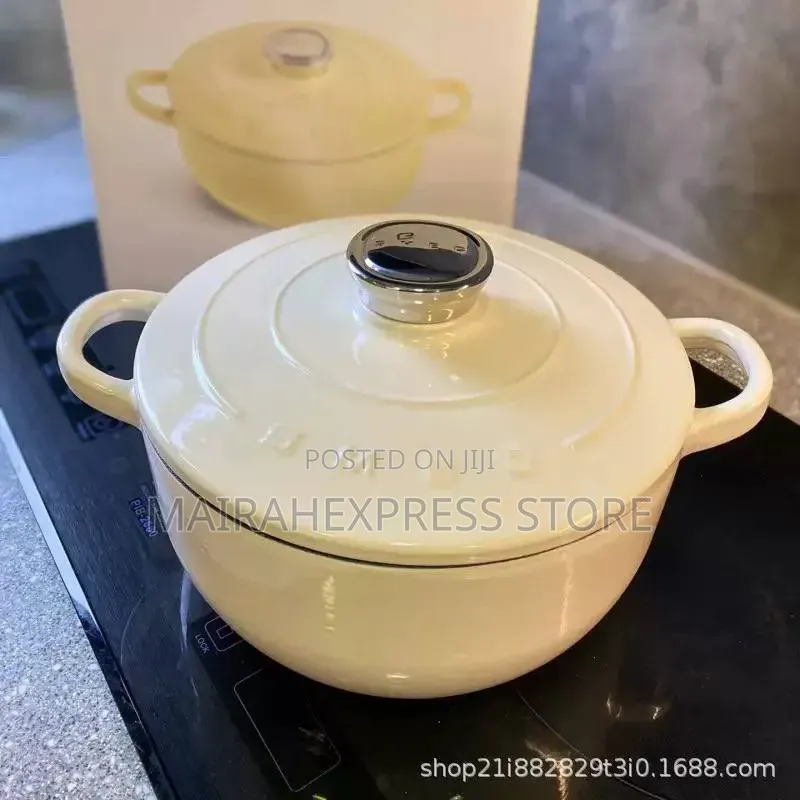 24cm SMEG Cast Iron Cookware Set (
Available in Cream and Pink) T2m
