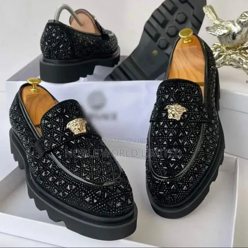 Versace Men's Suede Shoes ABL 8f