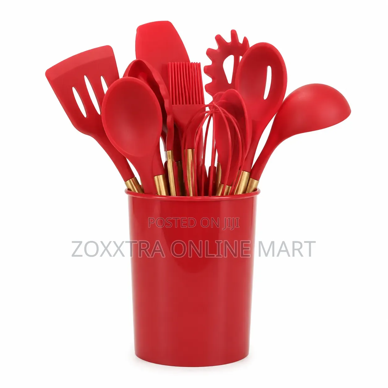 12pcs Silicone Kitchen Utensil Set With Holder