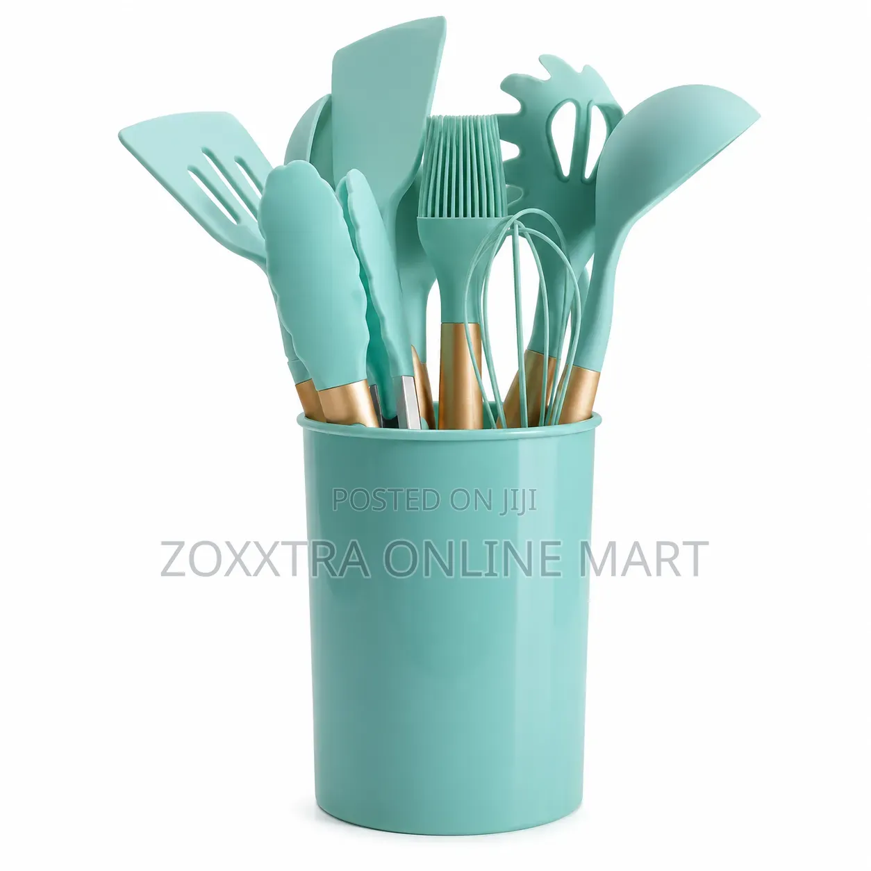 12pcs Silicone Kitchen Utensil Set With Holder
