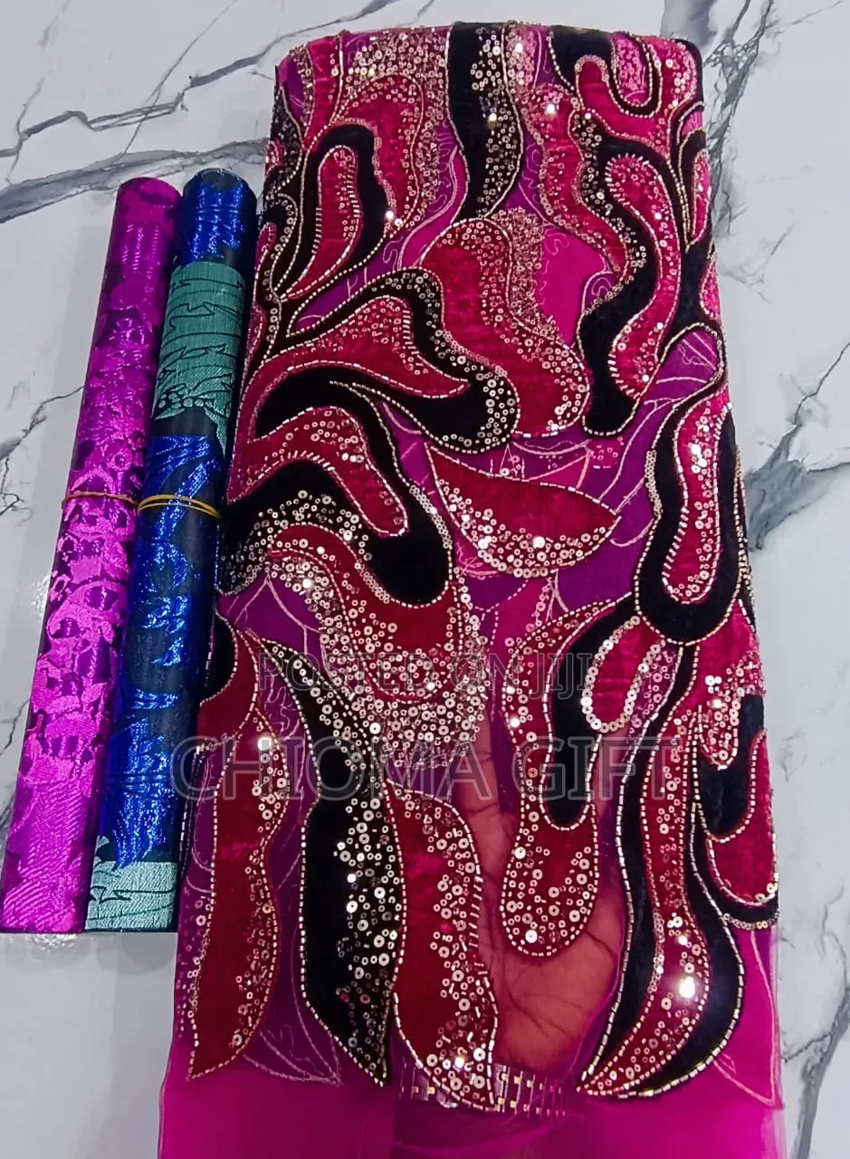 Luxury Velvet Beaded Lace