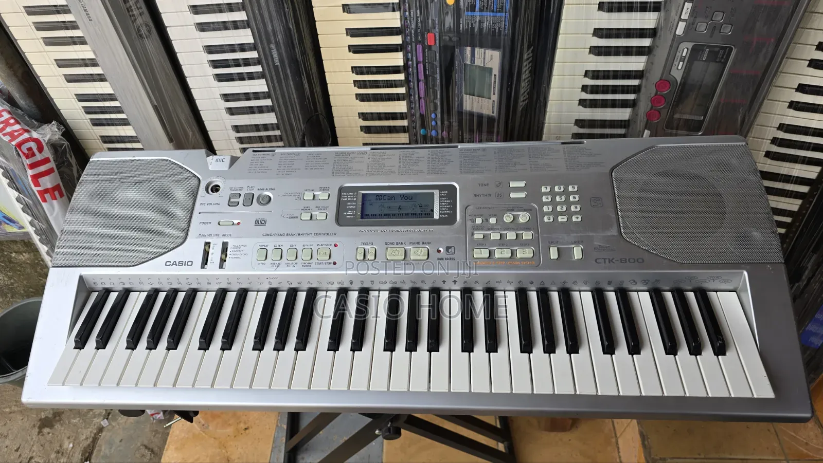 Neat Working 5 Octaves Casio CTK Keyboard Piano With Power Adapter