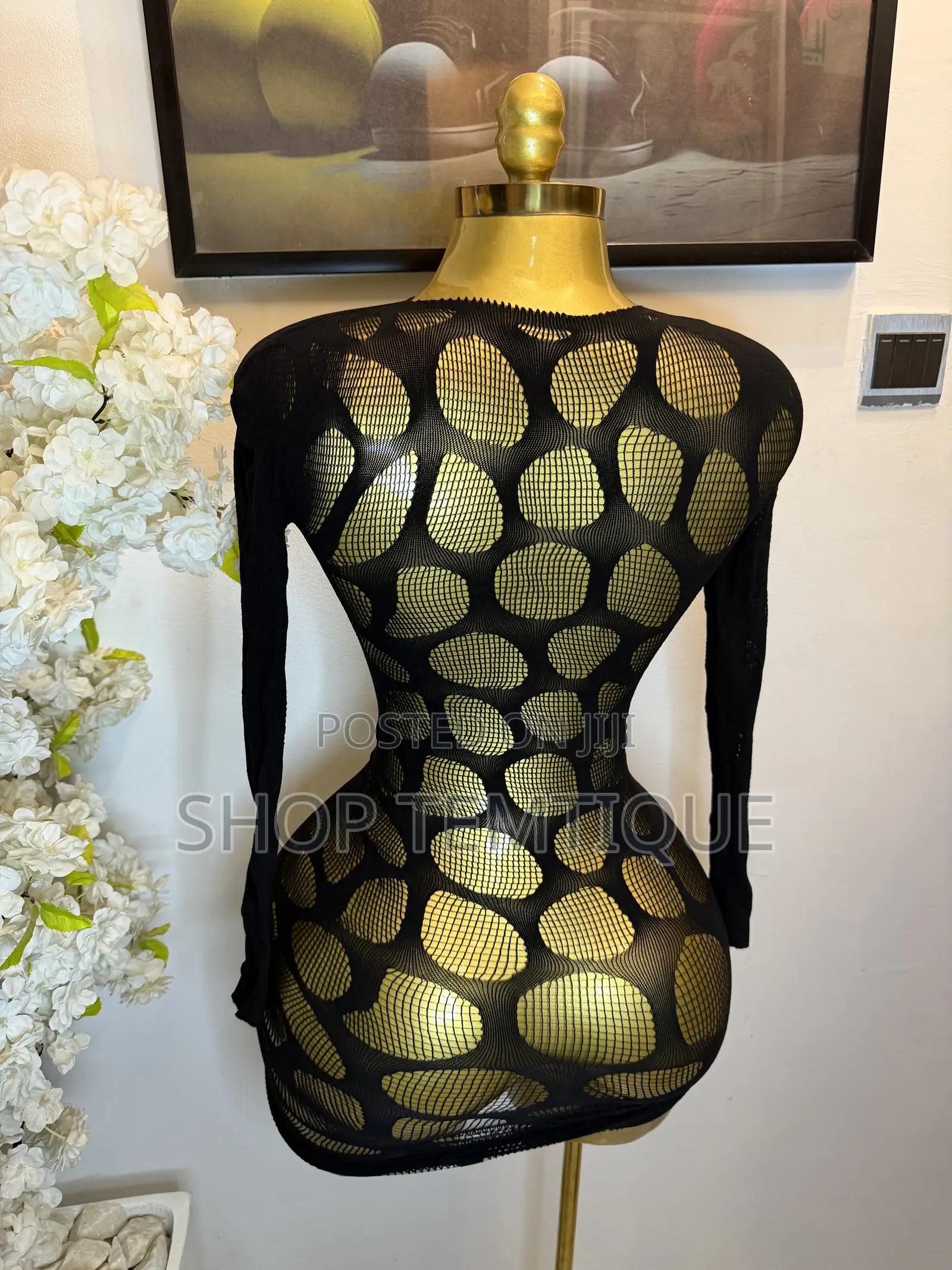 Sexy Long Sleeve Bodycon Cover-Up Gown