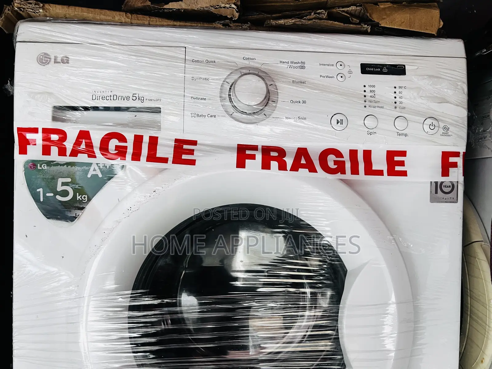 Inverter Drive LG 5kg Automatic Washing Machine Wit Warranty
