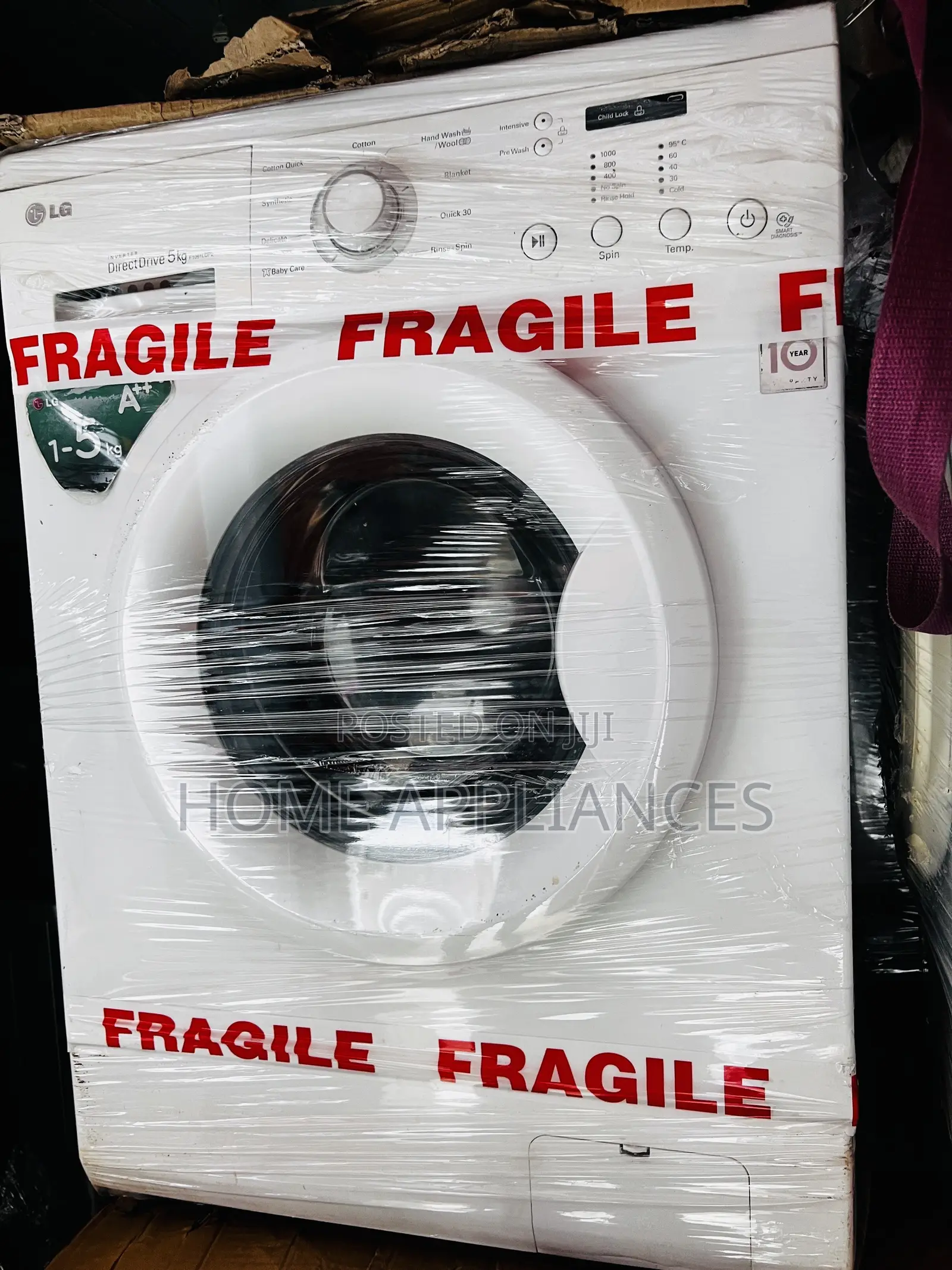 Inverter Drive LG 5kg Automatic Washing Machine Wit Warranty