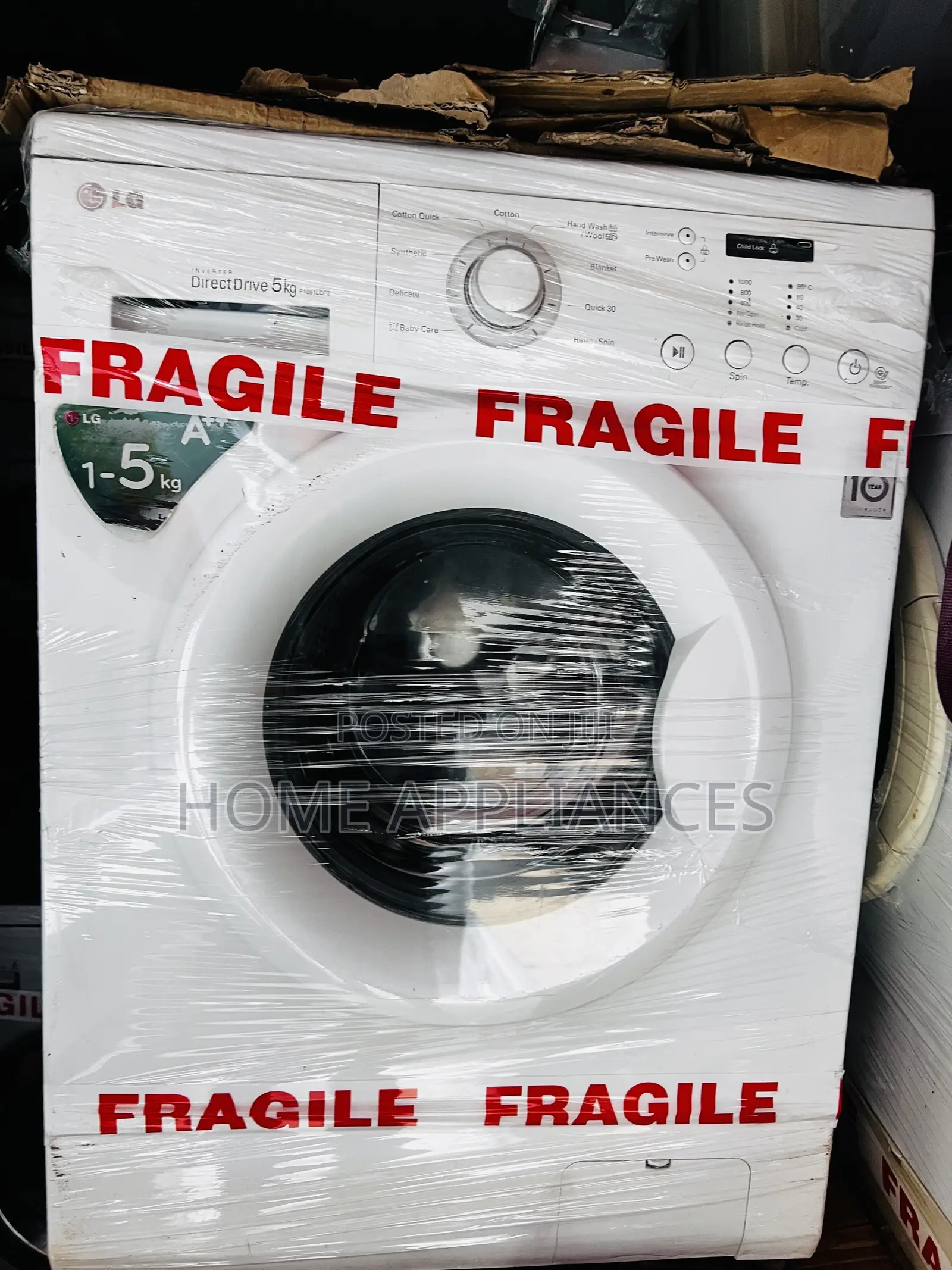 Inverter Drive LG 5kg Automatic Washing Machine Wit Warranty