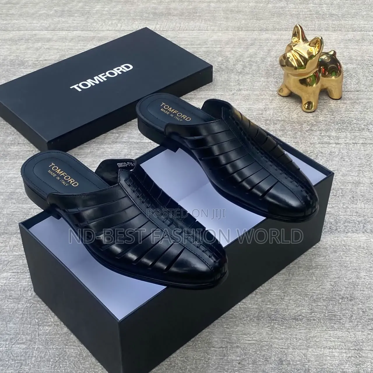 Tom Ford Black Half Shoe