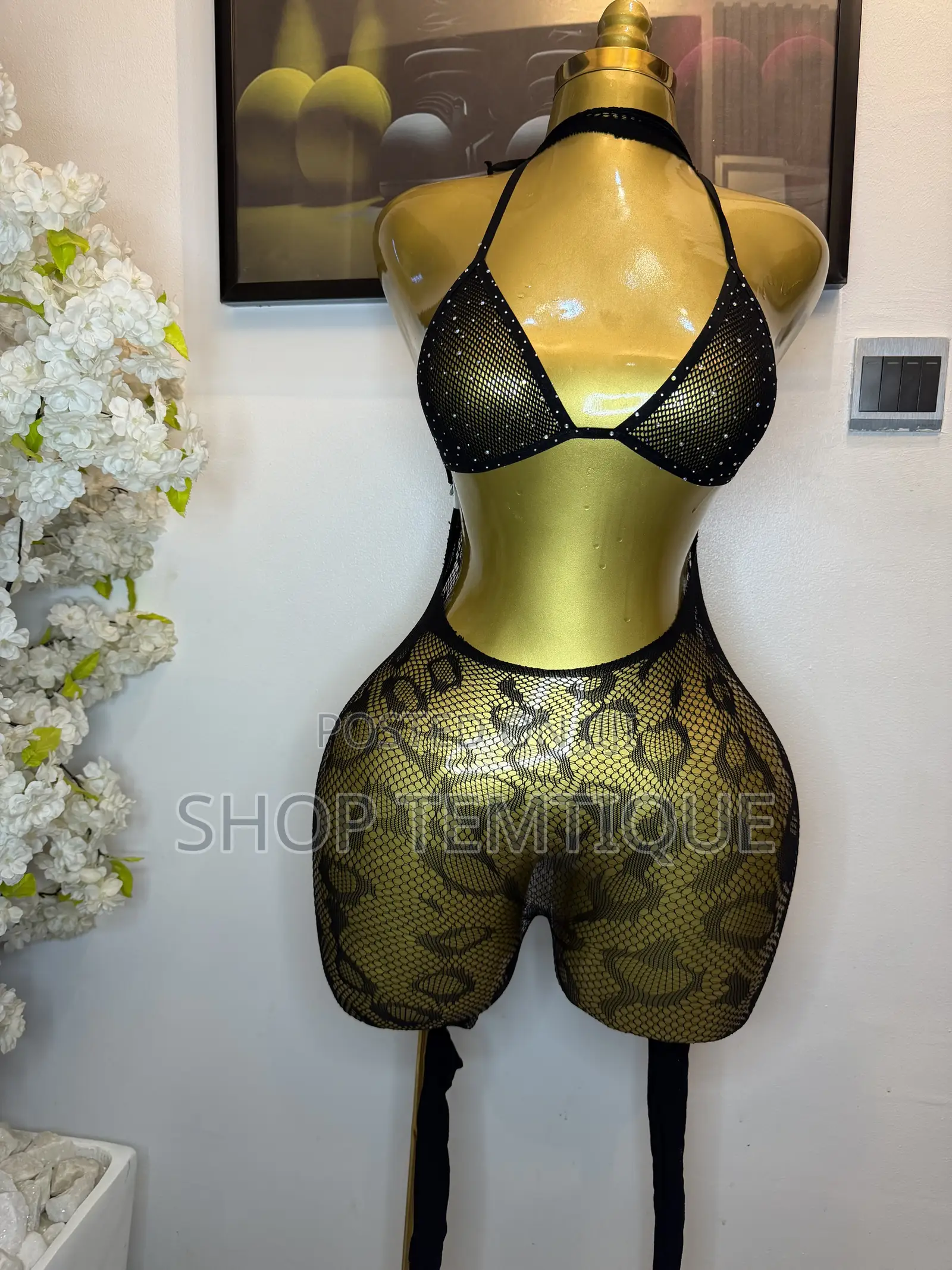 2-Piece Lingerie Mesh Set