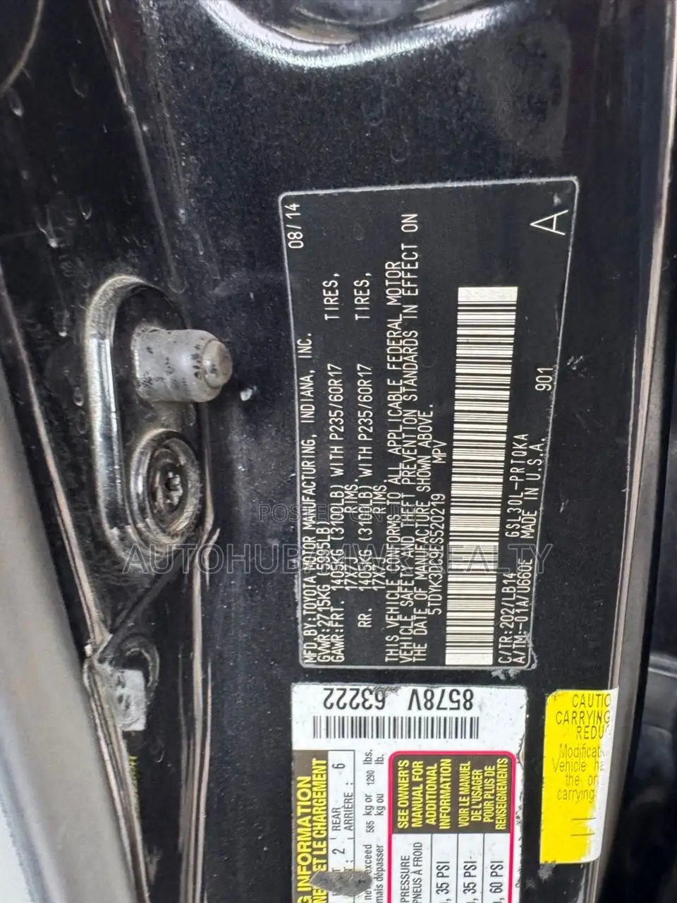 Toyota Sienna 2015 Black