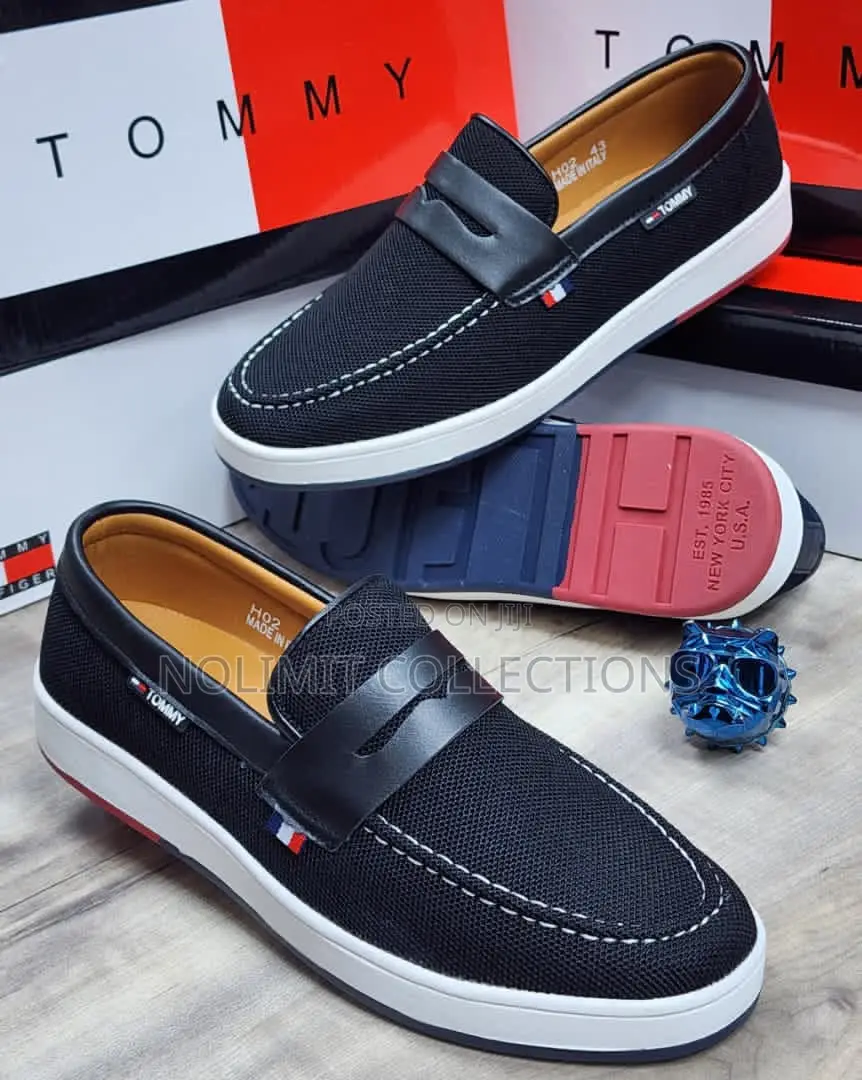 Fabric Tommy Hilfiger Penny Loafers