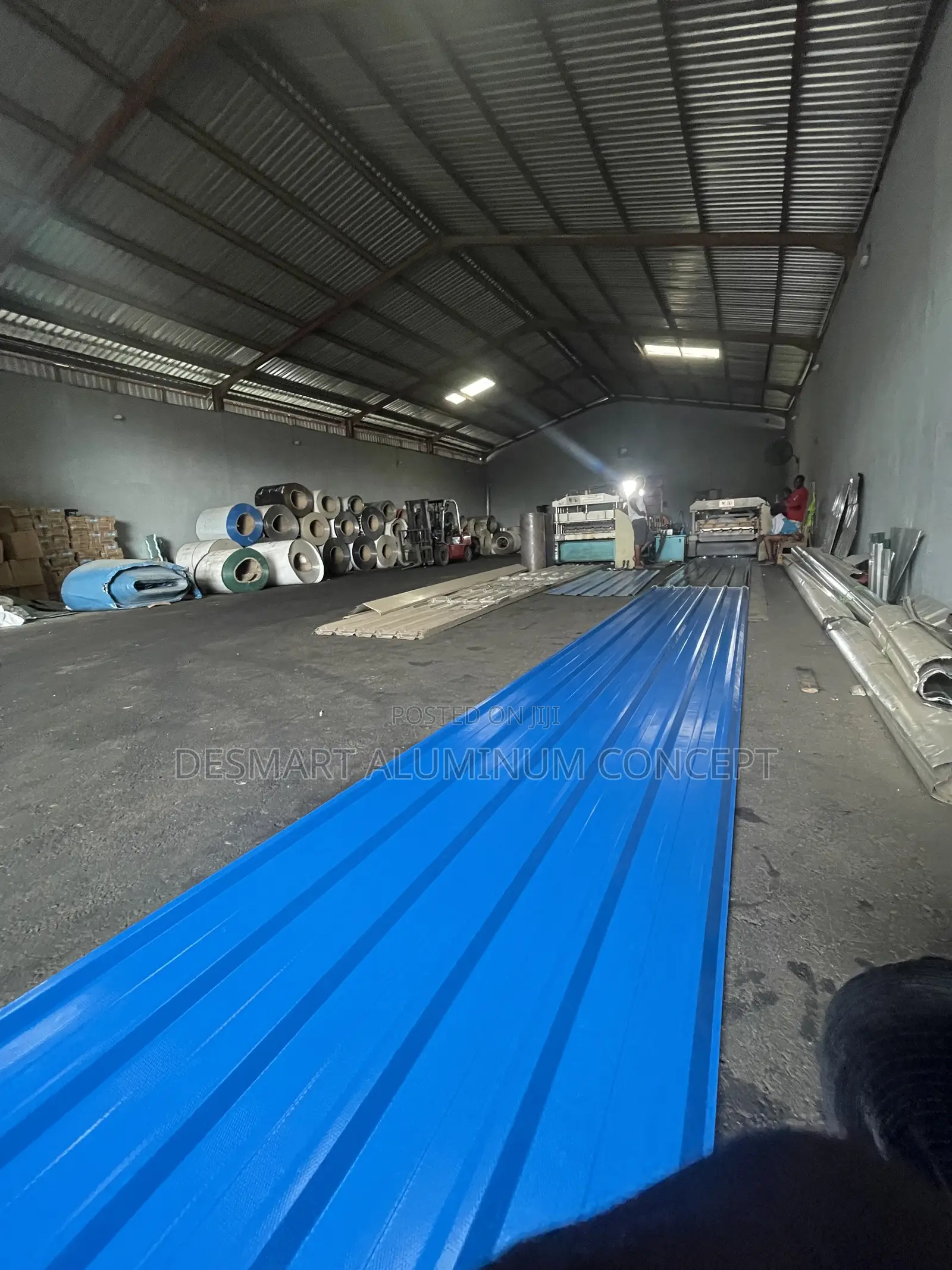 Blue Aluminum Roofing Material
