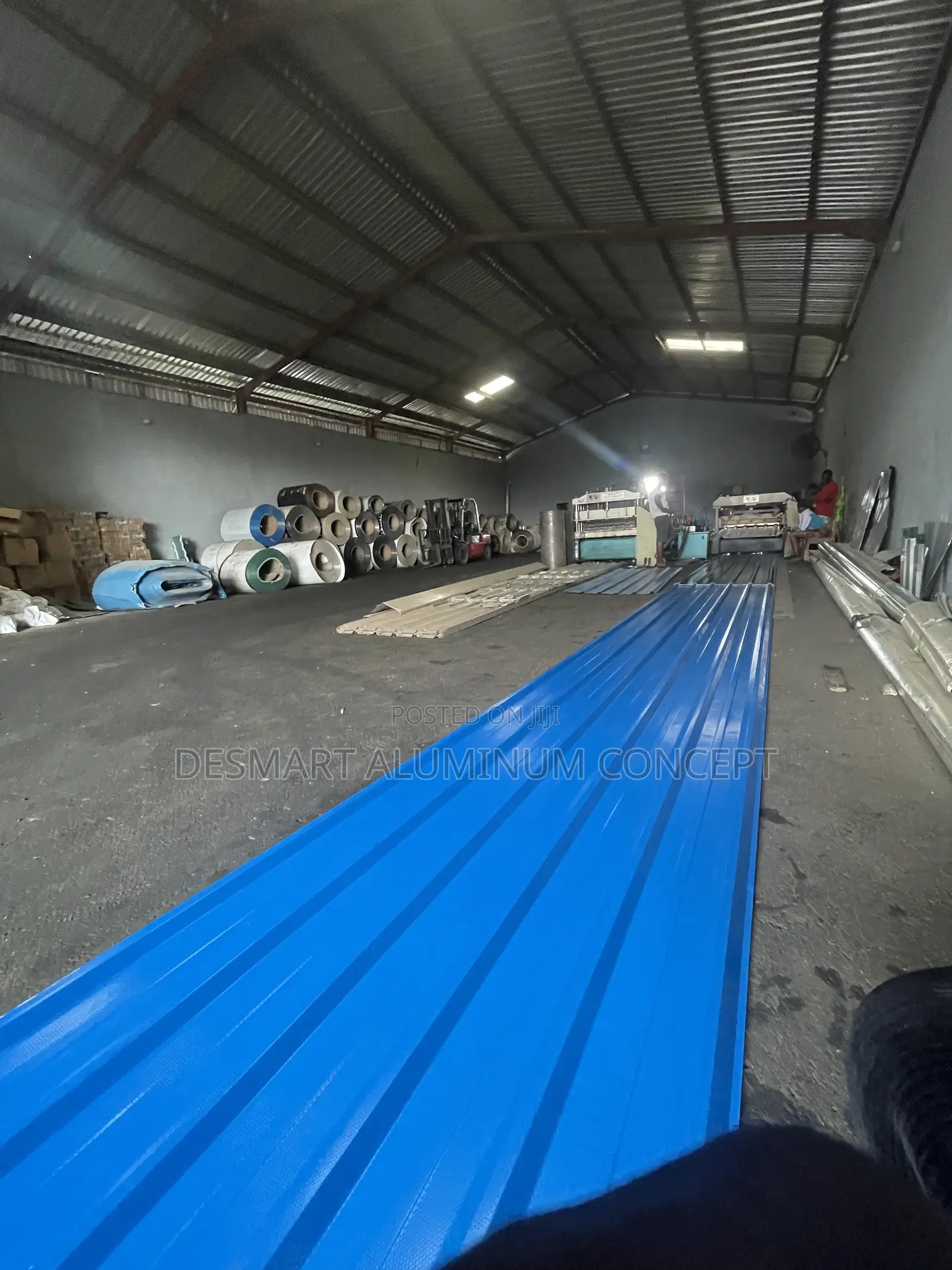 Blue Aluminum Roofing Material