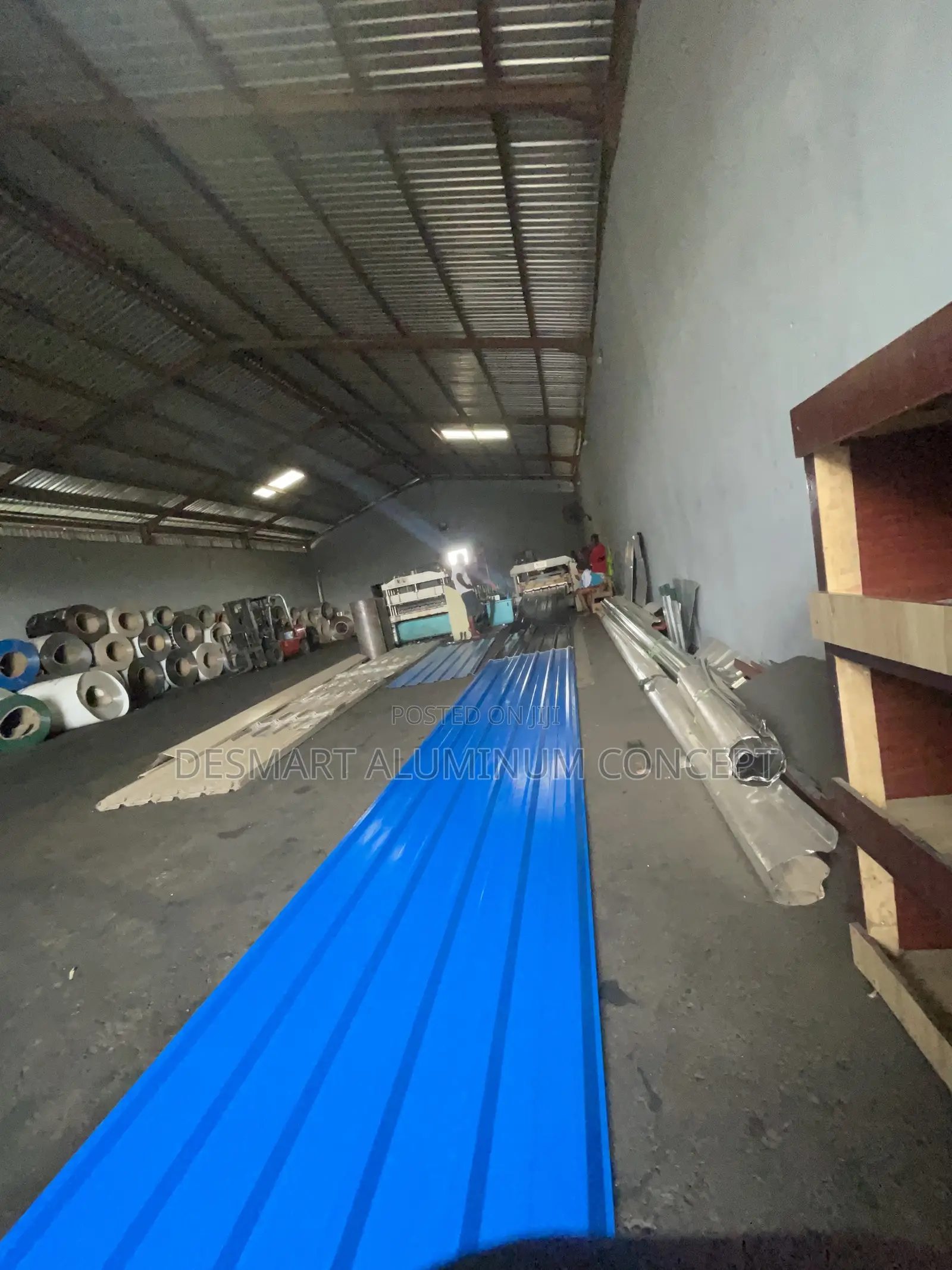Blue Aluminum Roofing Material
