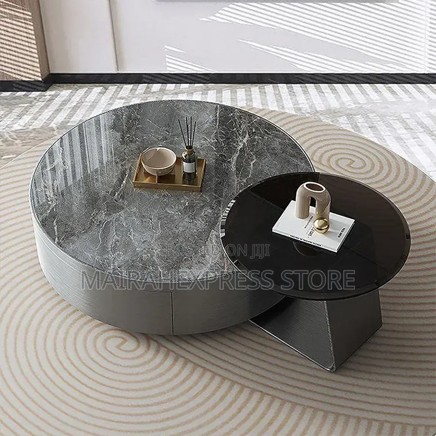 WestUx Minimalist Round Coffee Table T361
