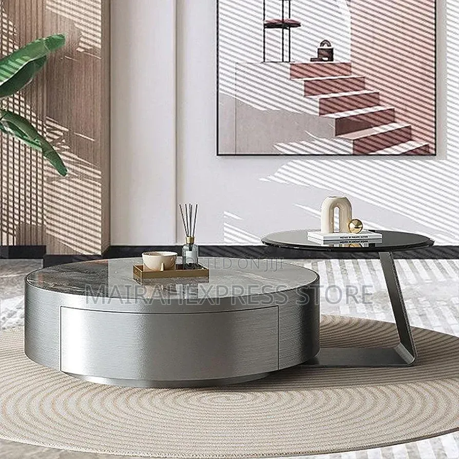 WestUx Minimalist Round Coffee Table T361