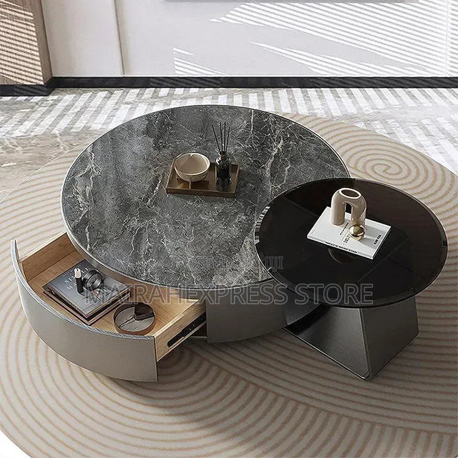 WestUx Minimalist Round Coffee Table T361