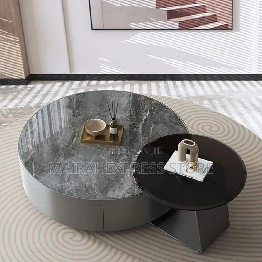 WestUx Minimalist Round Coffee Table T361