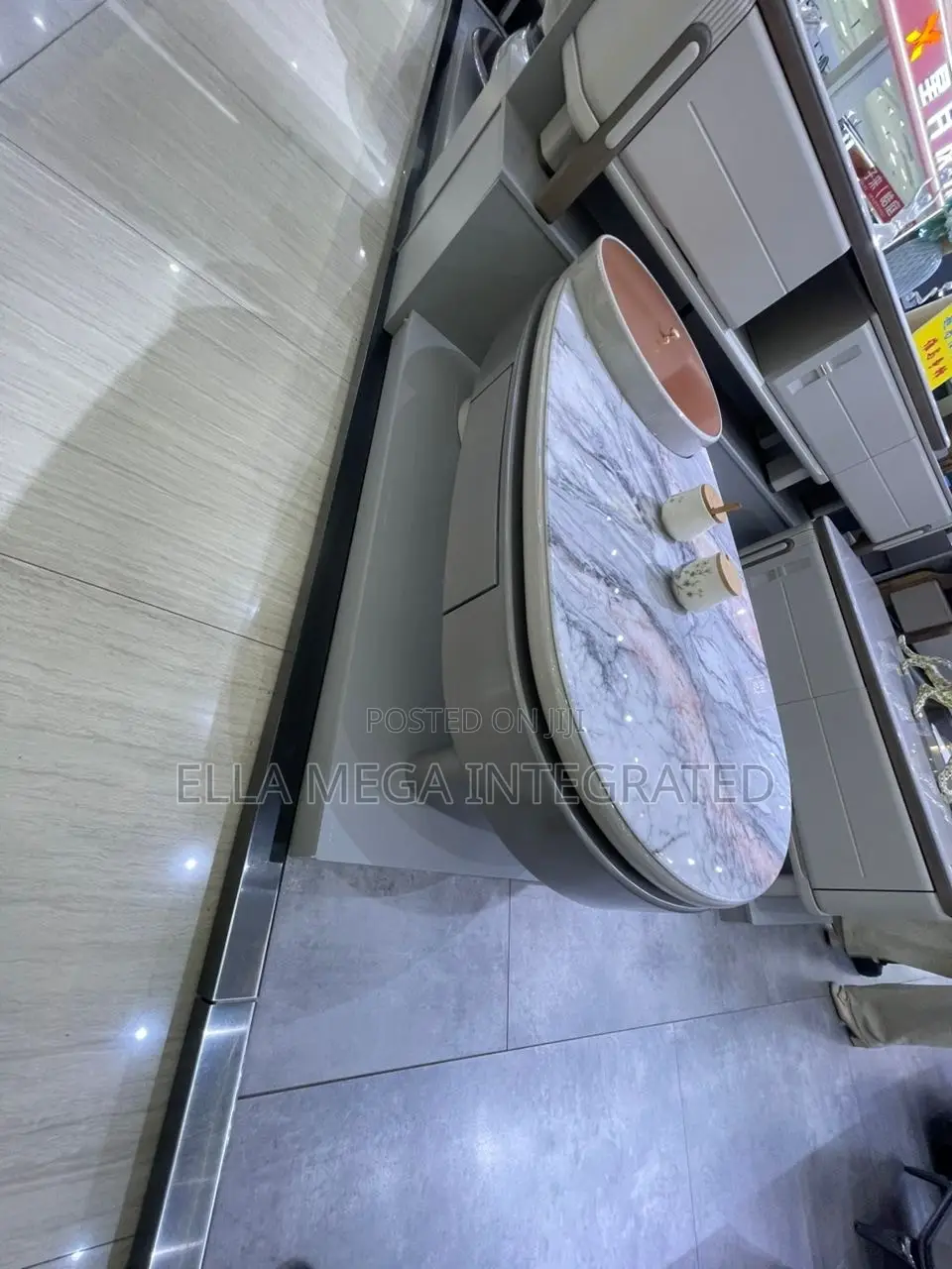 Awesome Center Table With Marble Top and Storage.