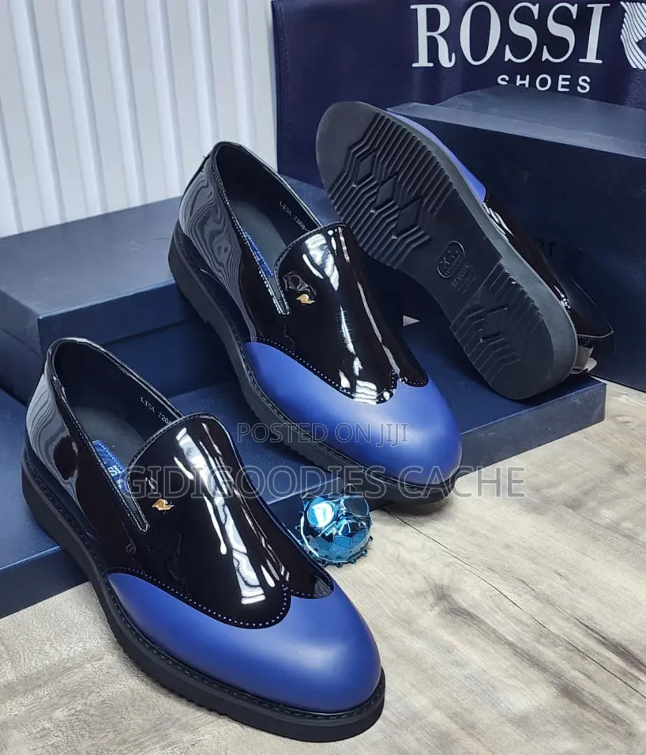 Rossi Two-Tone Patent-Matte Loafers Size 40-46