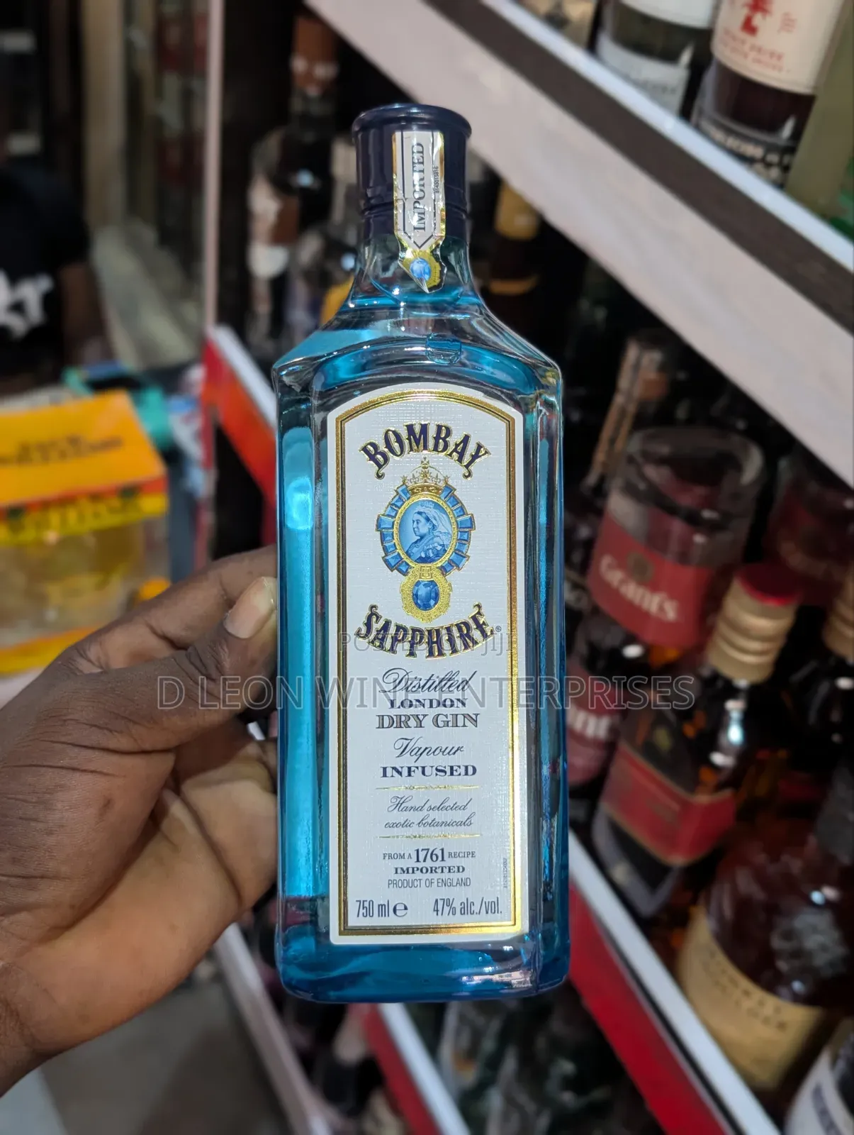 Bombay Sapphire Cartoon by ( 12 Bottles )