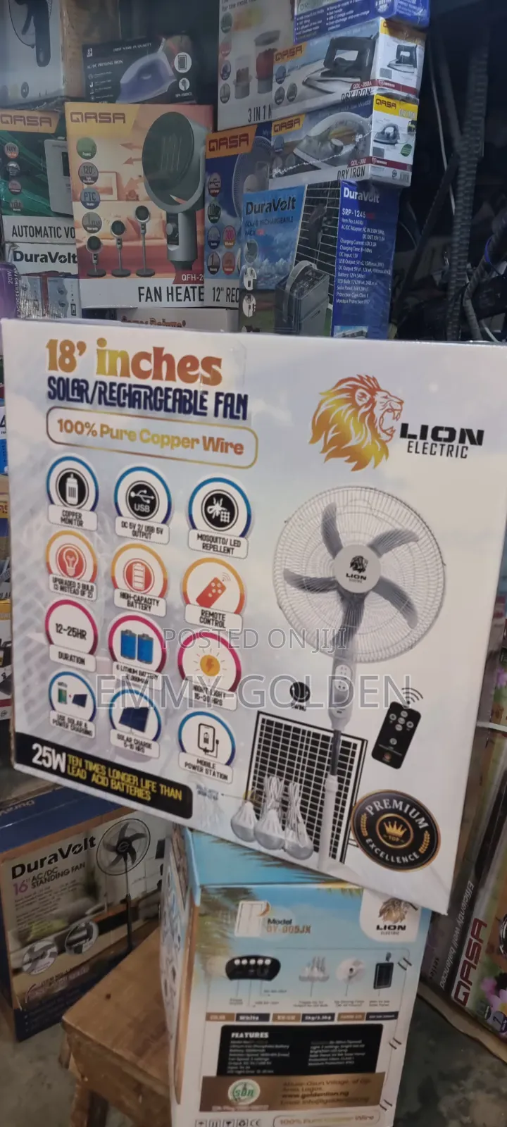 Lion Rechargeable Fan
