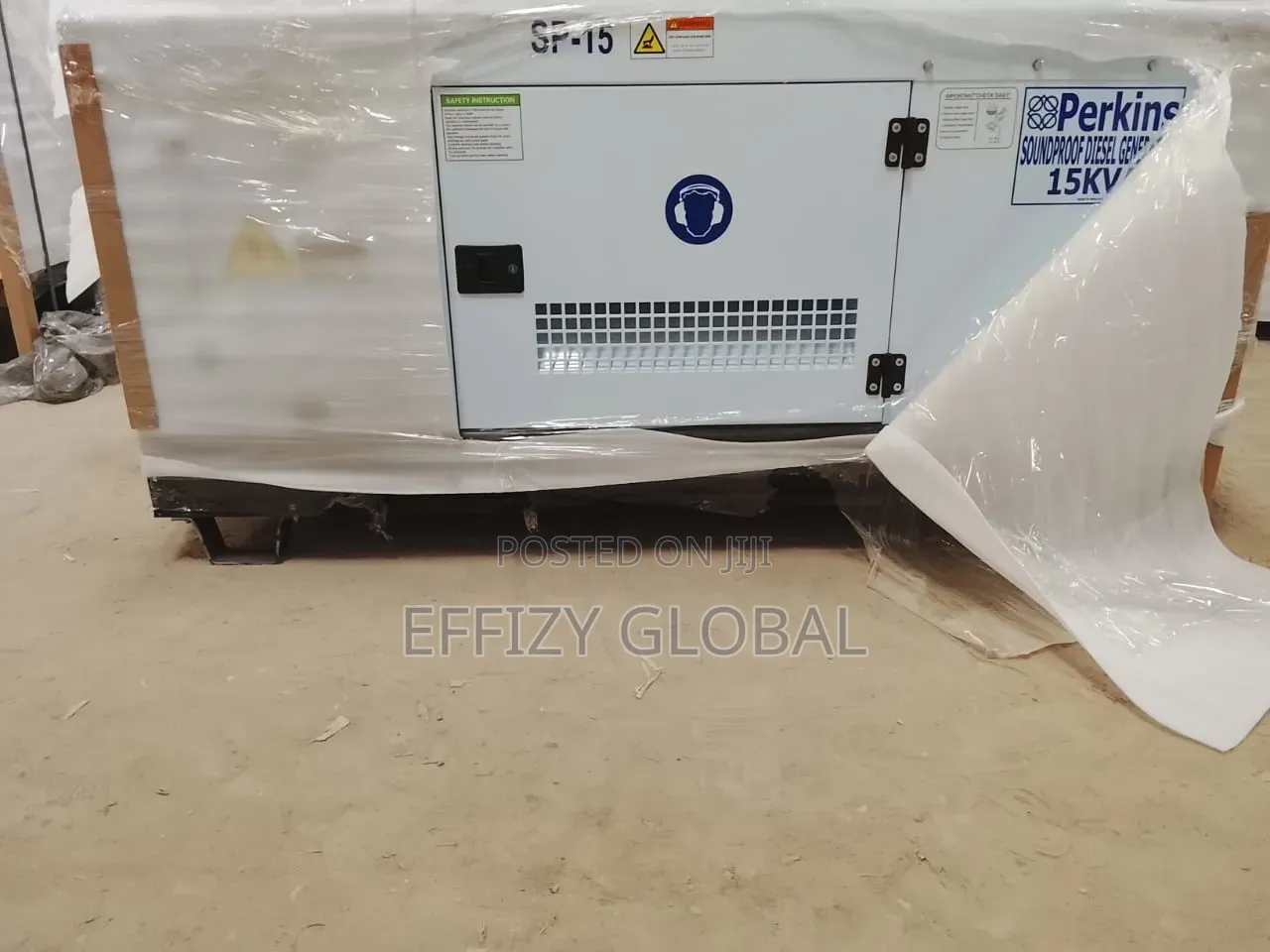 Original Perkins 15kVA SOUNDPROOF DIESEL GENERATOR, 100% COPPER