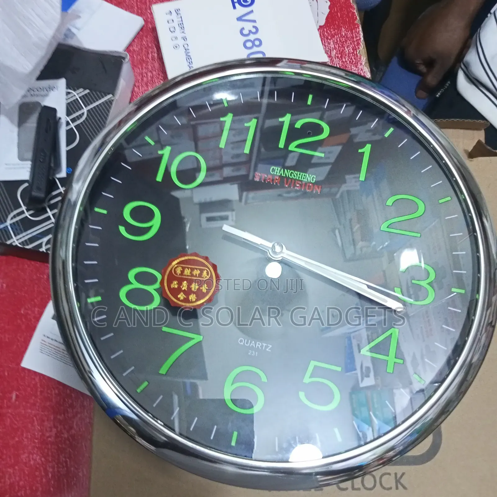 Smart Wall Clock CCTV Camera