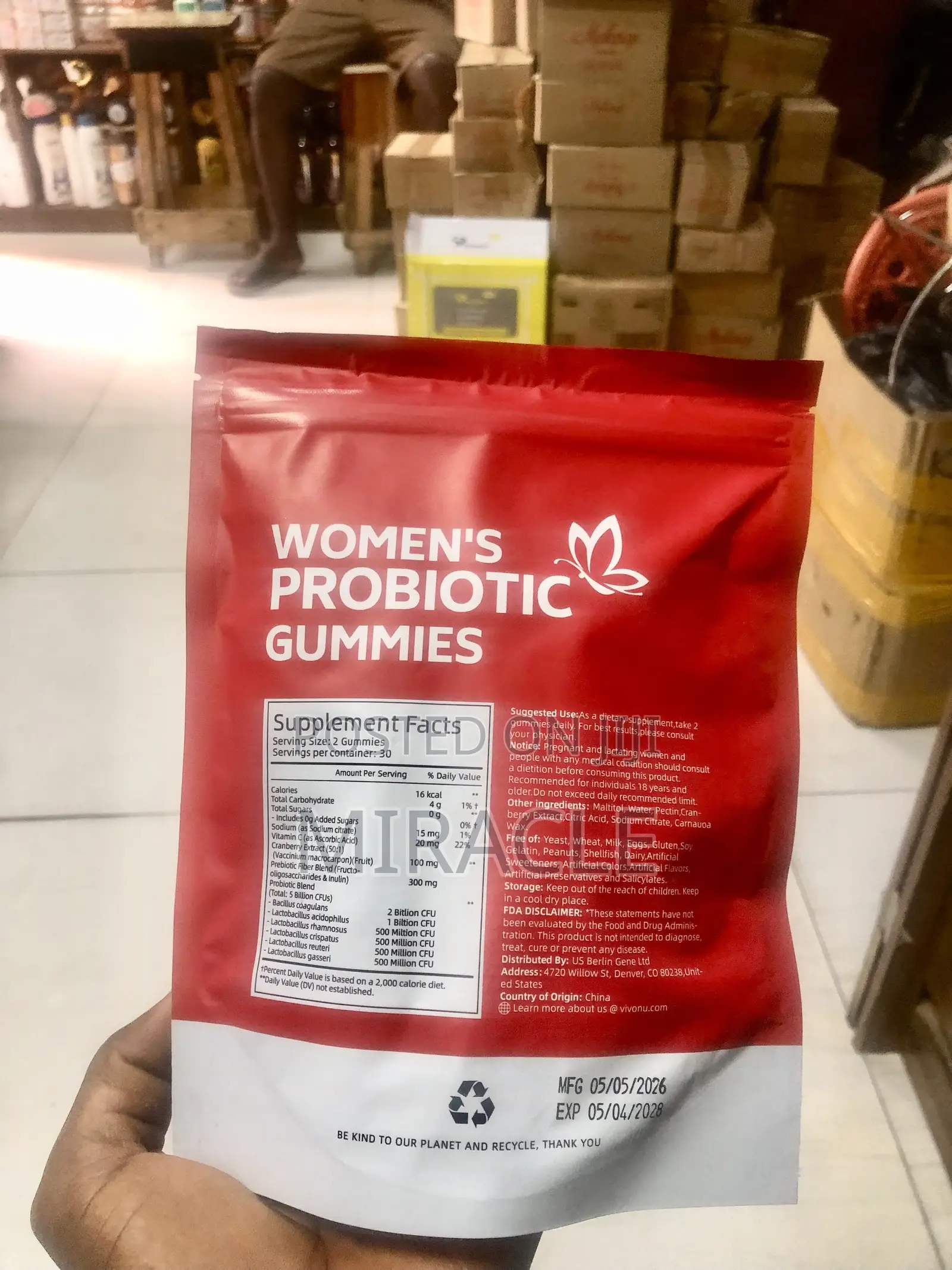 Vovonu Women Probiotics Gummies