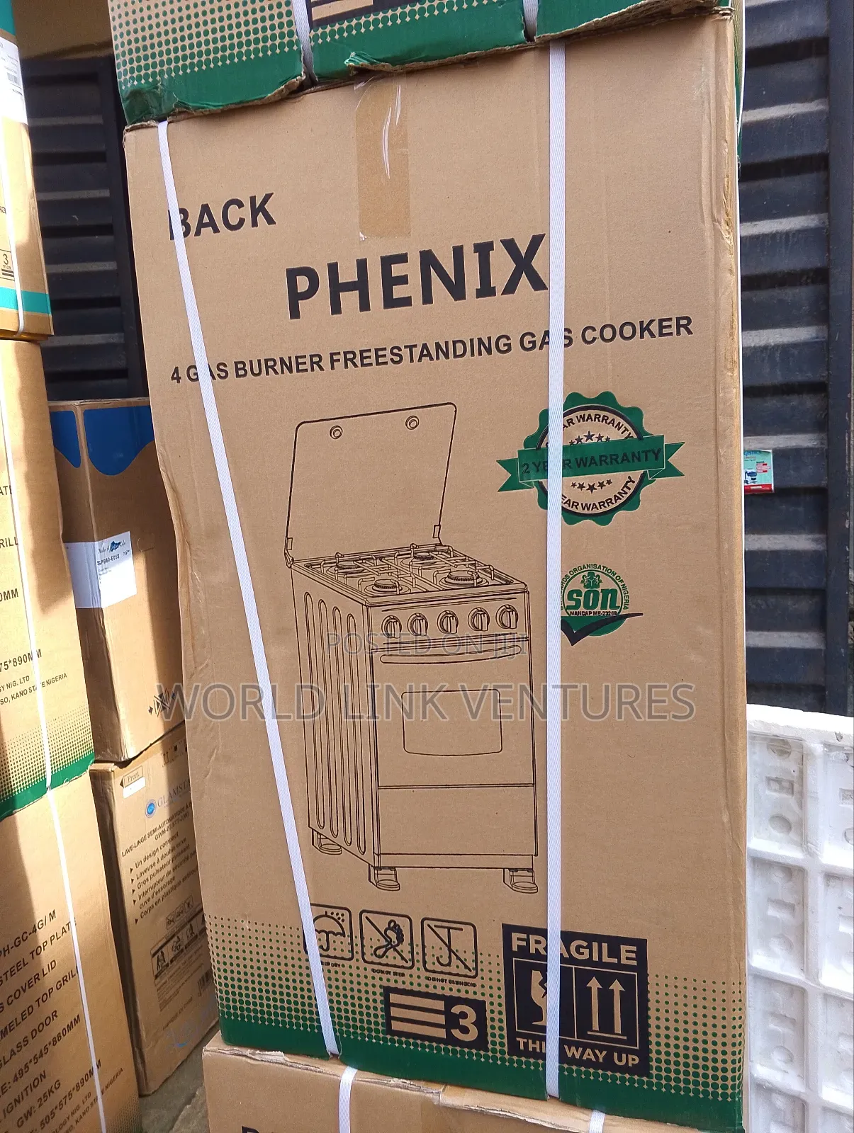 Phenix 2 Years Company Warranty 4 Gas Burners None Automatic Ignition