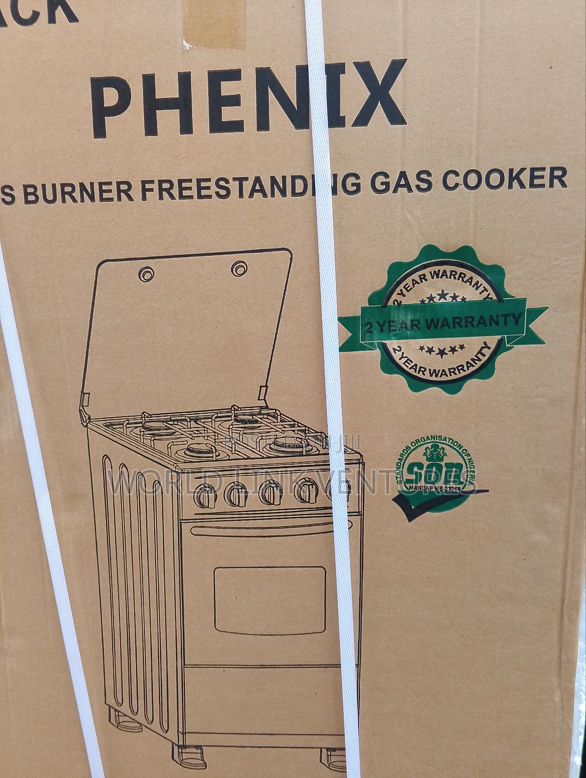 Phenix 2 Years Company Warranty 4 Gas Burners None Automatic Ignition