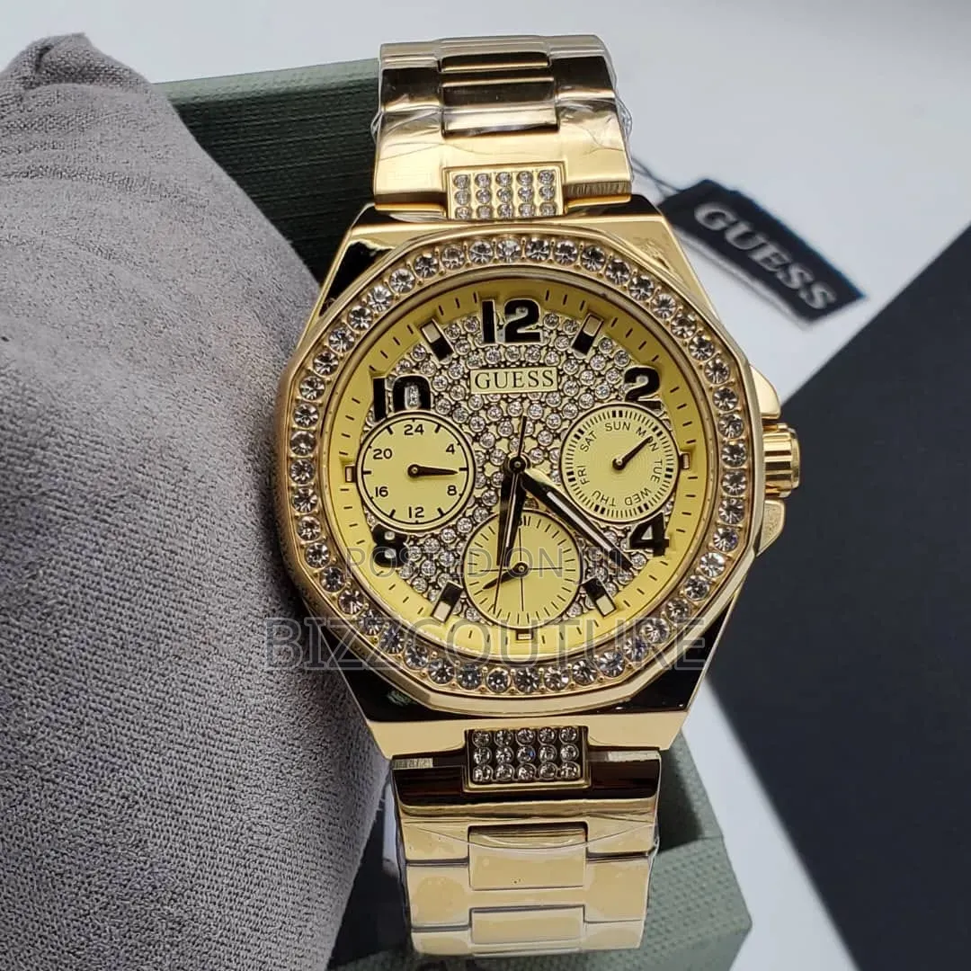 Original GUESS Men’s Gold Chain Watch 100% AUTHENTIC GUARANTEED
