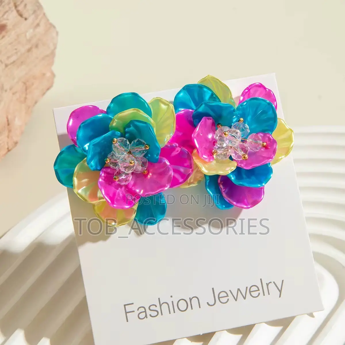 Women Flower Stud Earring