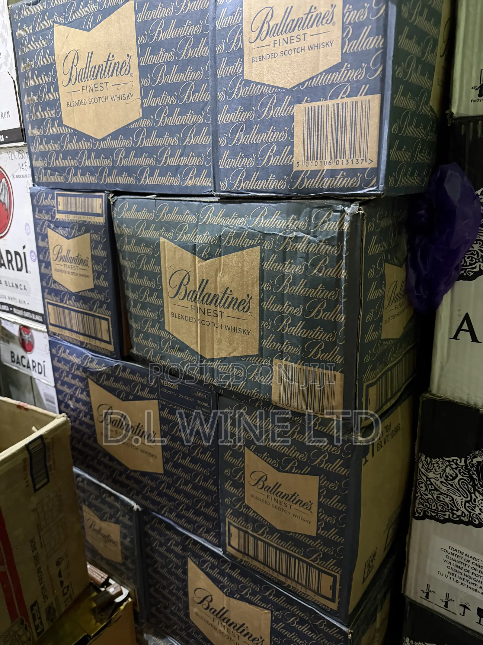 Ballantine’s Finest Scotch Whisky Carton of 12 Bottles