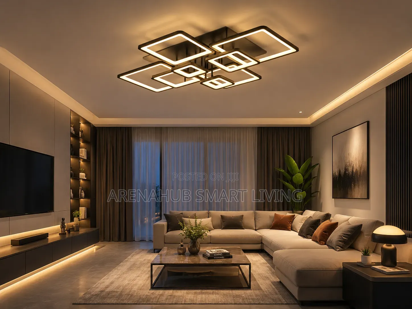 Modern LED Ceiling Lamp Nordic Modest Chandelier Living Study Room