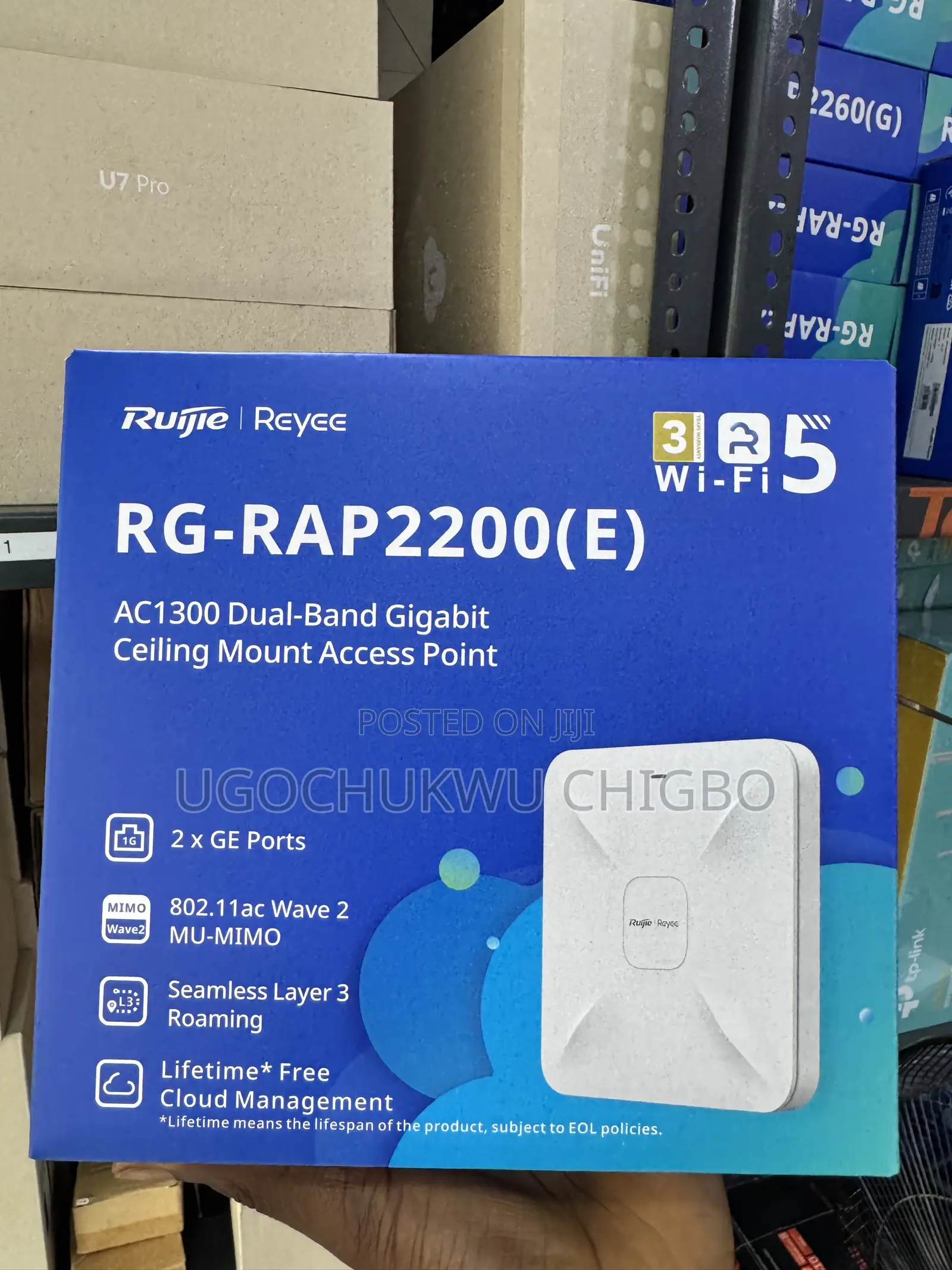 Ruijie Ac1300 Dualband Gigabit Access Point RG-RAP2200(E)