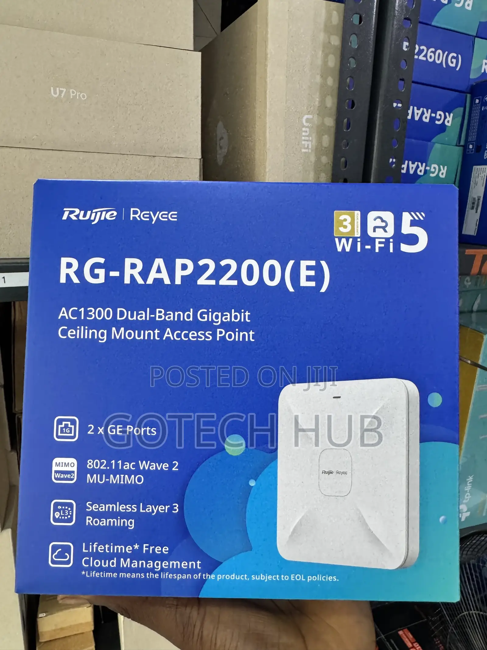 Ruijie Ac1300 Dualband Gigabit Access Point RG-RAP2200(E)