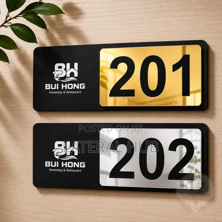 Custom Hotel Room Sign