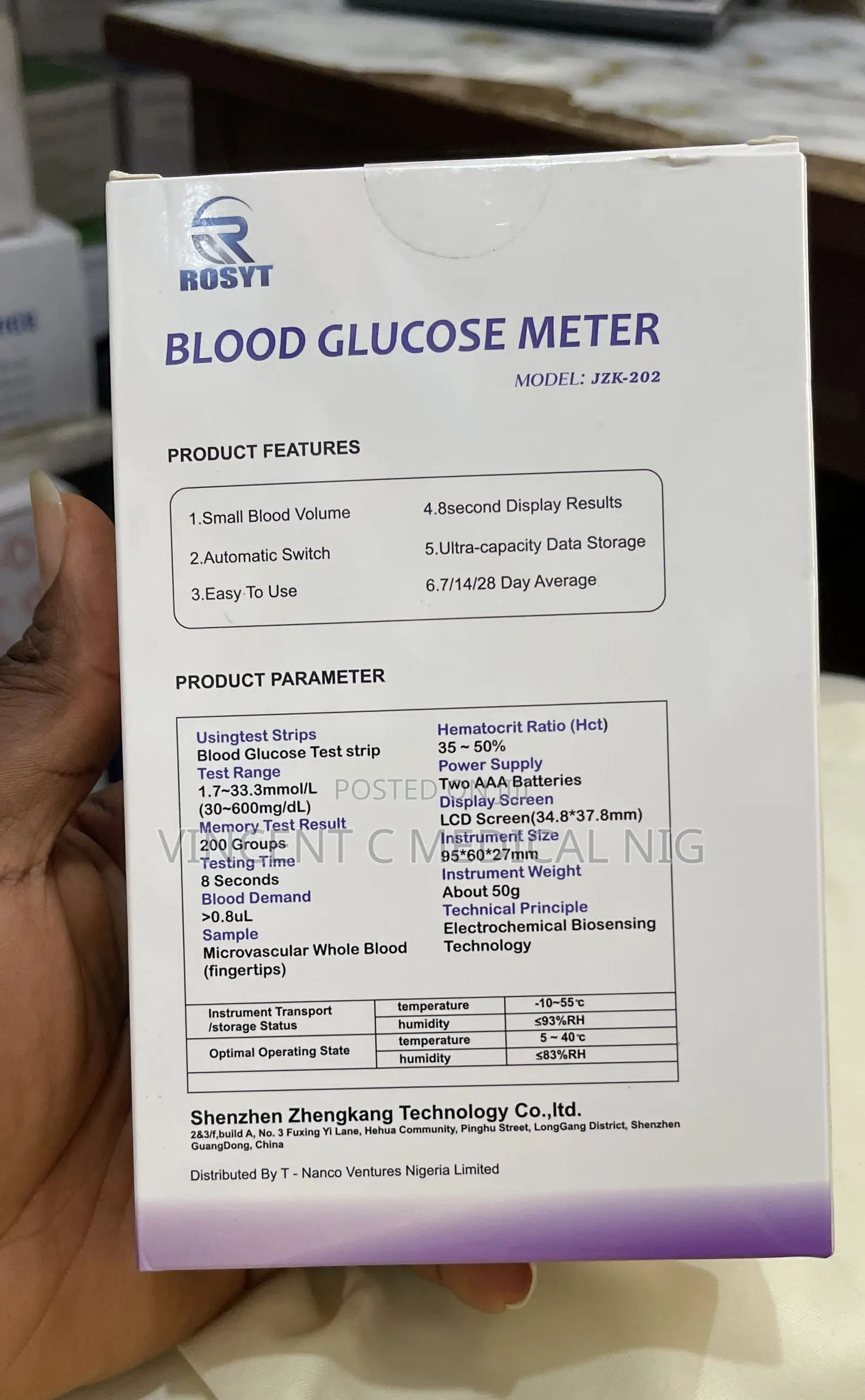 Blood Glucose Meter Safe Chek