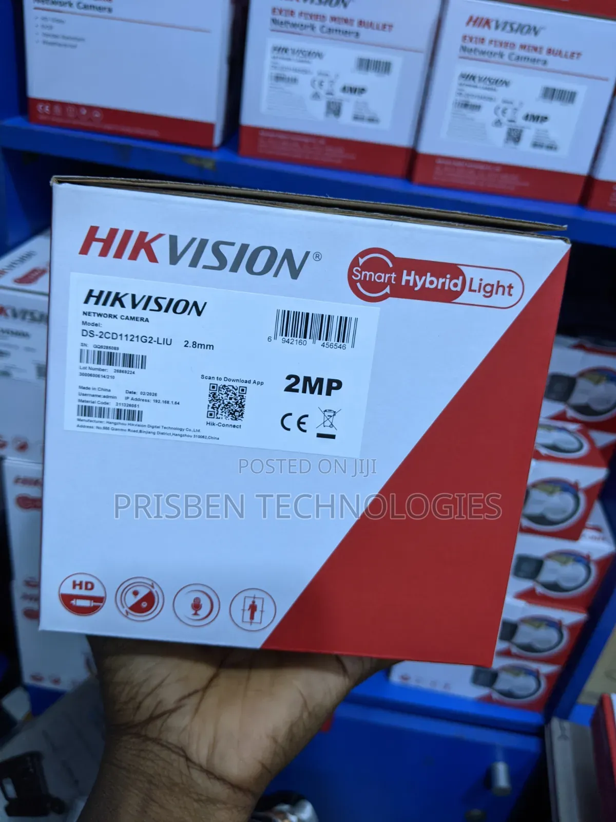 Hikvision 2MP Smart Hybrid Light IP Dome Camera