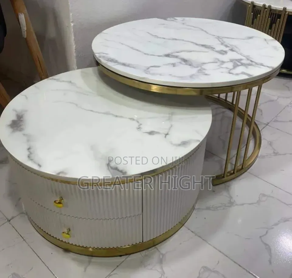 Classic 2in1 Marble Top Center Table