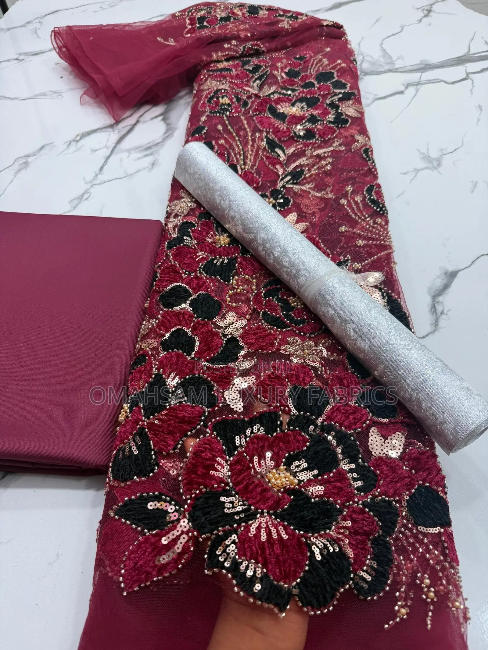 Velvet Beaded Lace