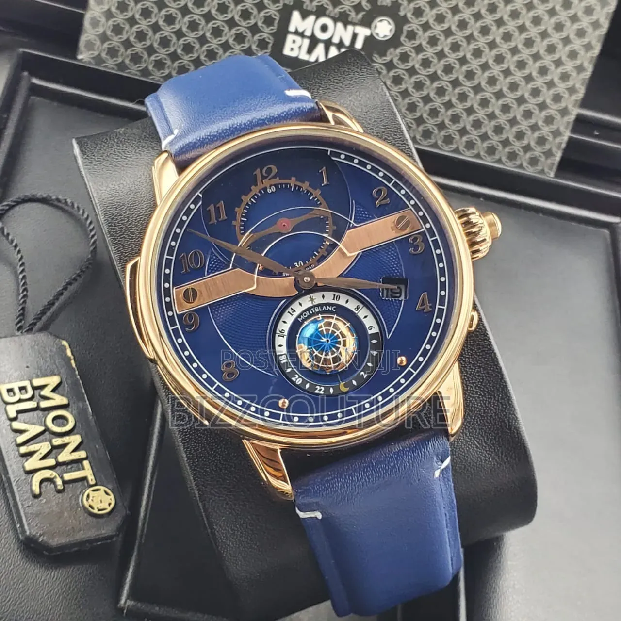 Original Moncler Leather Strap Watch 100% Authentic Guaranteed
